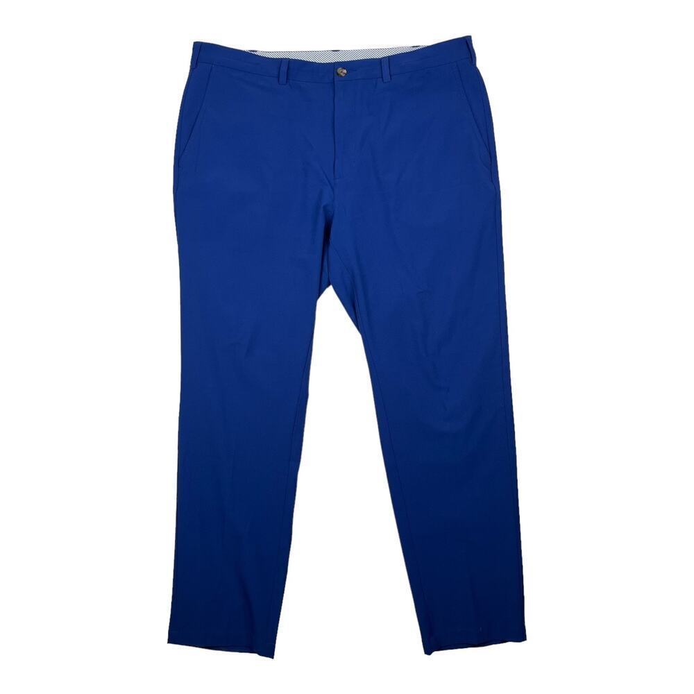 Donald Ross Navy Blue Flat Front Performance Stretch Straight Leg Pant Size40x32
